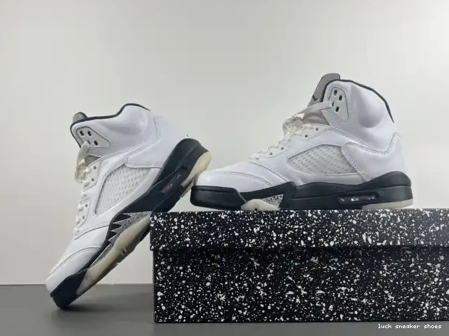 Reps LUCY 5 'WHITE JORDAN RETRO DD0587-110 AIR BLACK' 0509